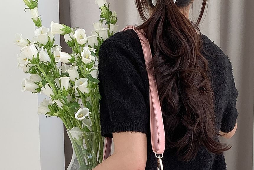 Handle Top Bag Sequin Crossbody