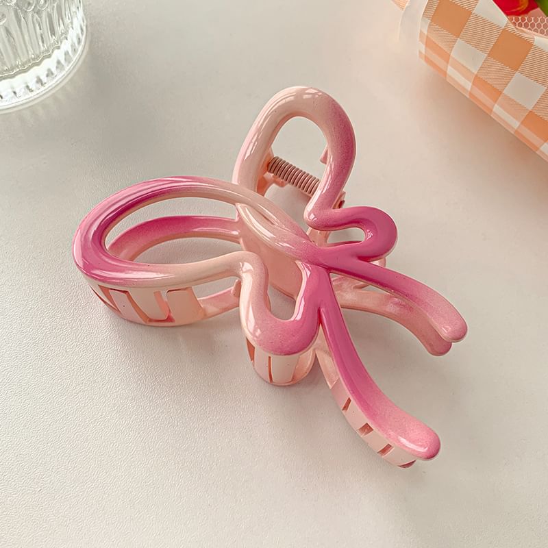 Bow Gradient Acrylic Hair Clamp