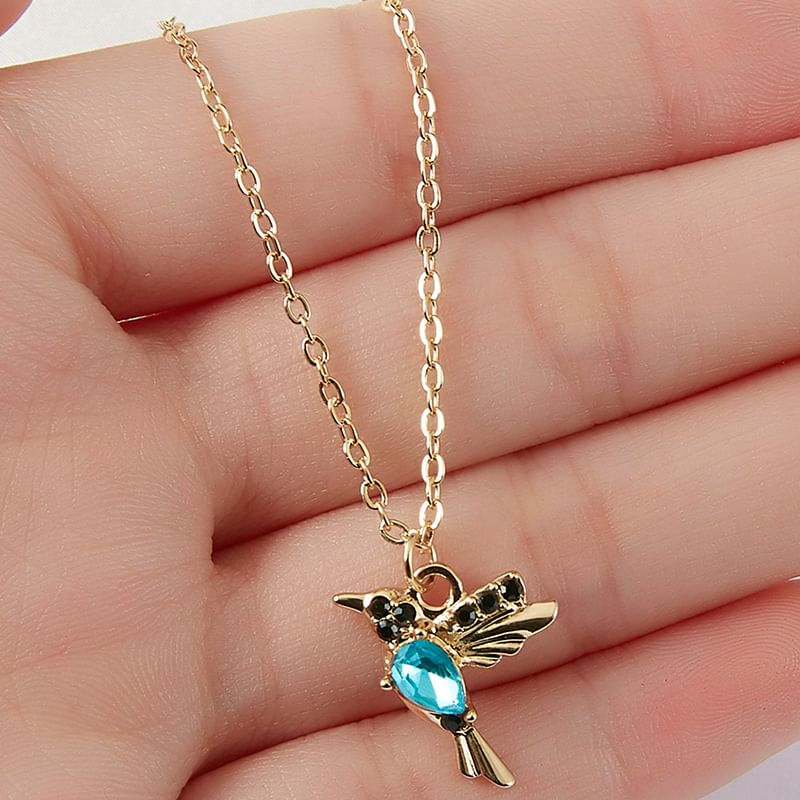 Bird Rhinestone Necklace