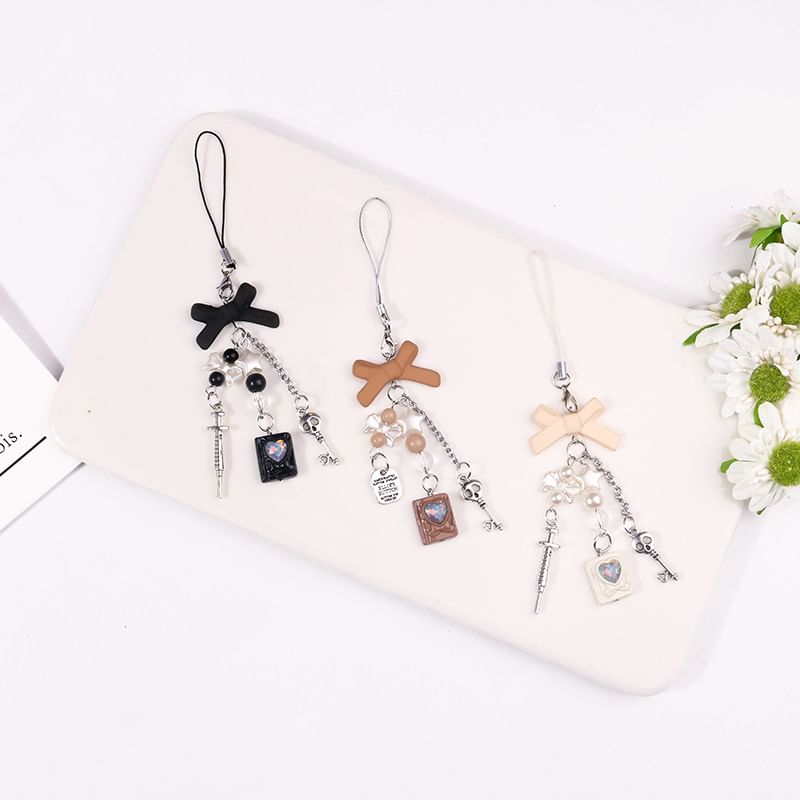 Bow Acrylic Phone Charm (Various Designs)