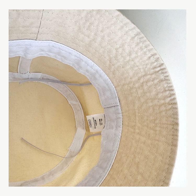 Lettering Bucket Embroidered Hat