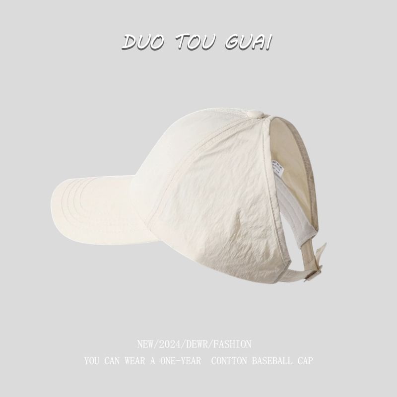 Cap Open Plain Top Baseball