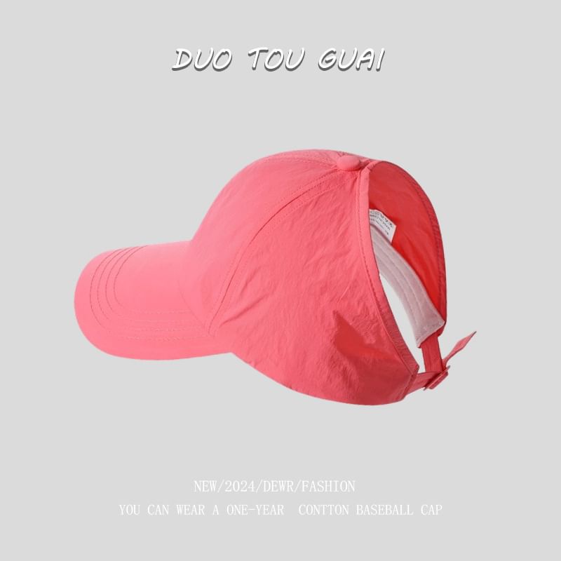 Cap Open Plain Top Baseball