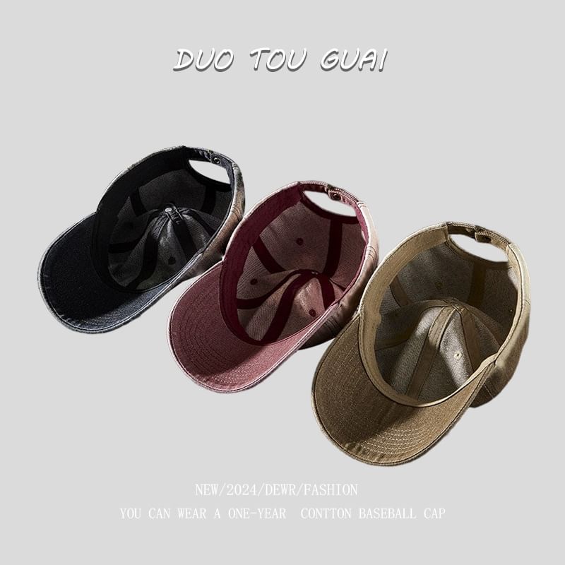 Cap Washed Denim Baseball