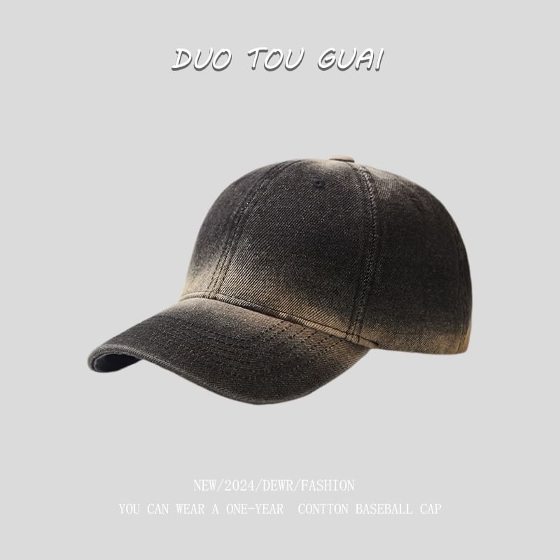 Cap Washed Denim Baseball