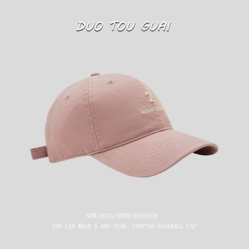 Embroidered Cap Baseball Number