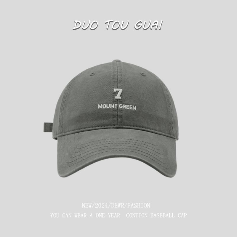 Embroidered Cap Baseball Number