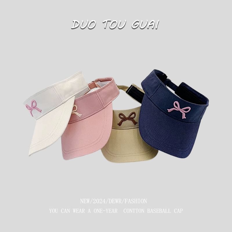 Visor Bow Embroidered Sun