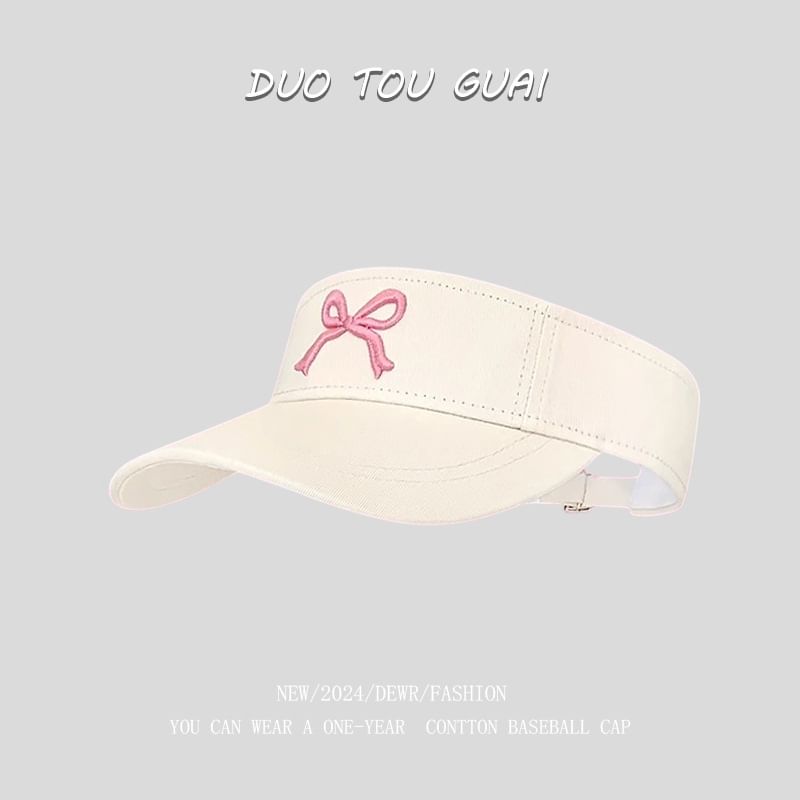 Visor Bow Embroidered Sun