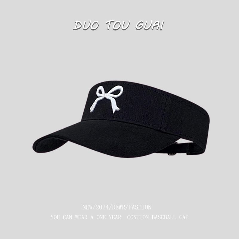 Visor Bow Embroidered Sun