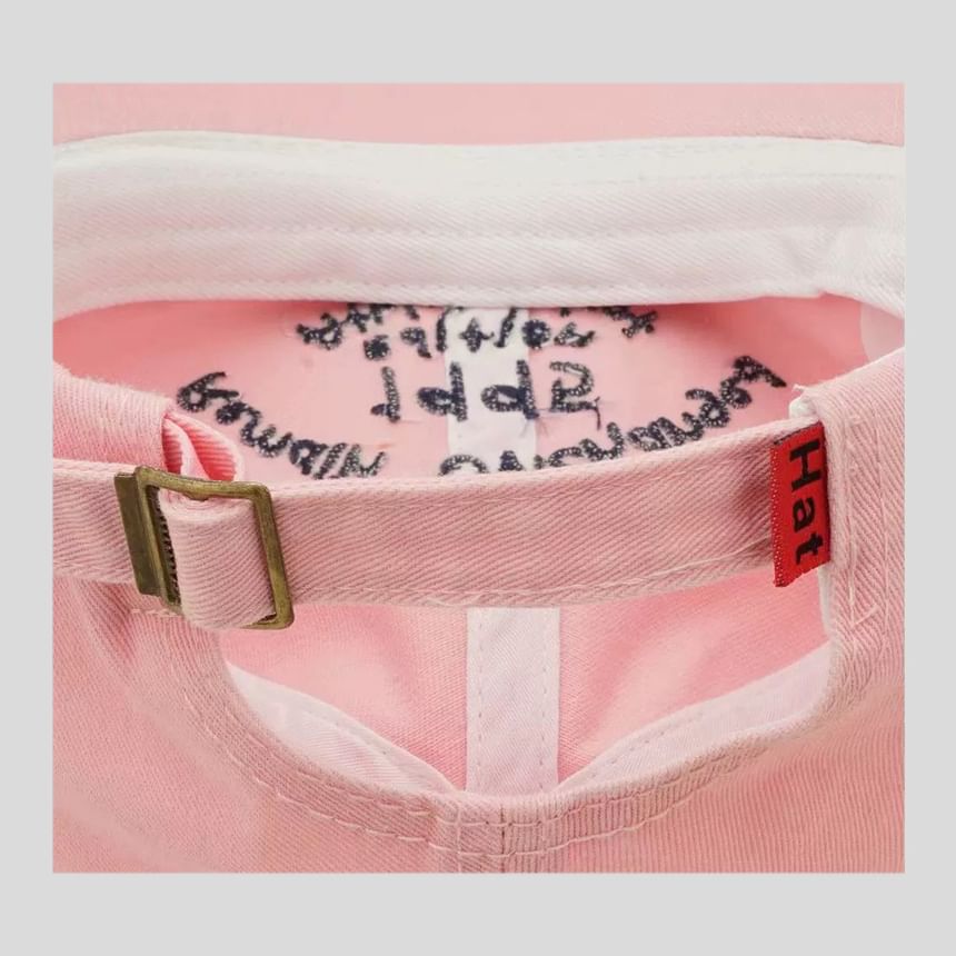 Embroidered Baseball Cap Lettering