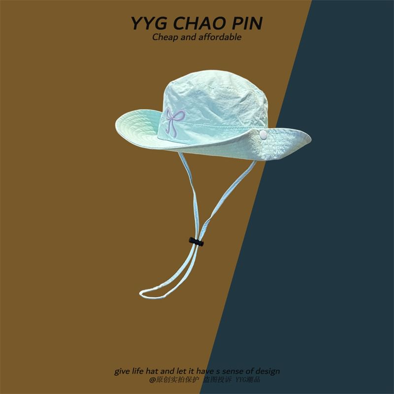 Embroidered Hat Boonie Bow