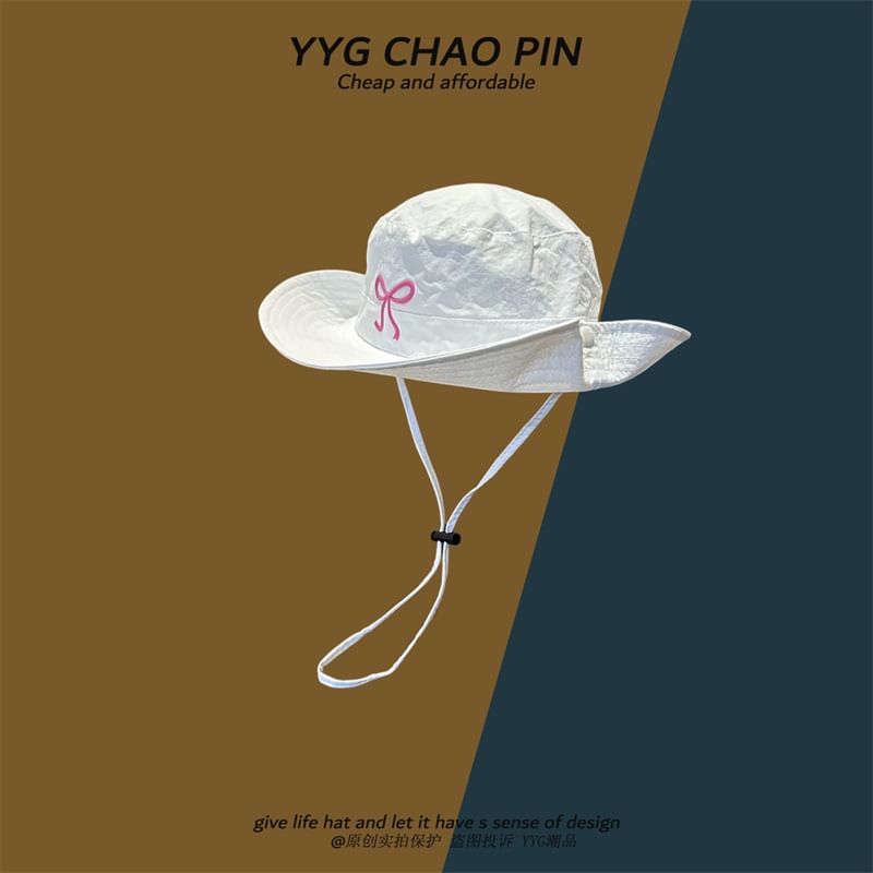 Embroidered Hat Boonie Bow