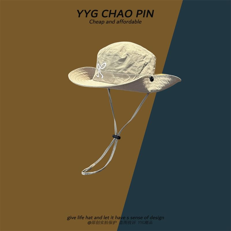 Embroidered Hat Boonie Bow