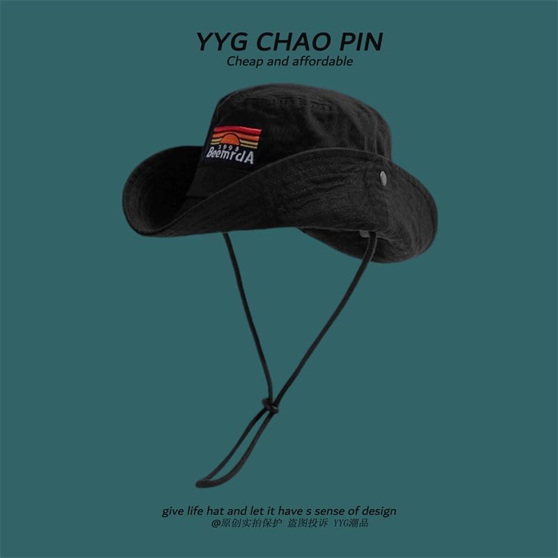 Hat Embroidered Lettering Boonie