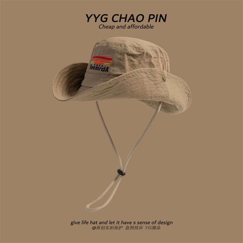 Hat Embroidered Lettering Boonie