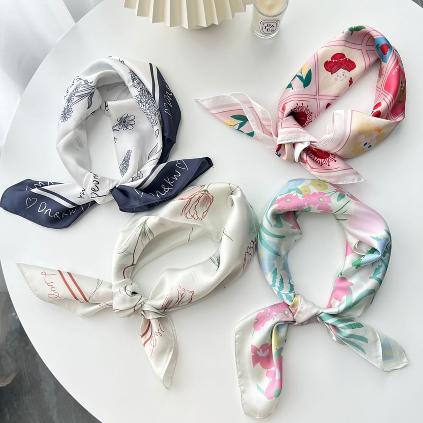 Neckerchief Floral Print