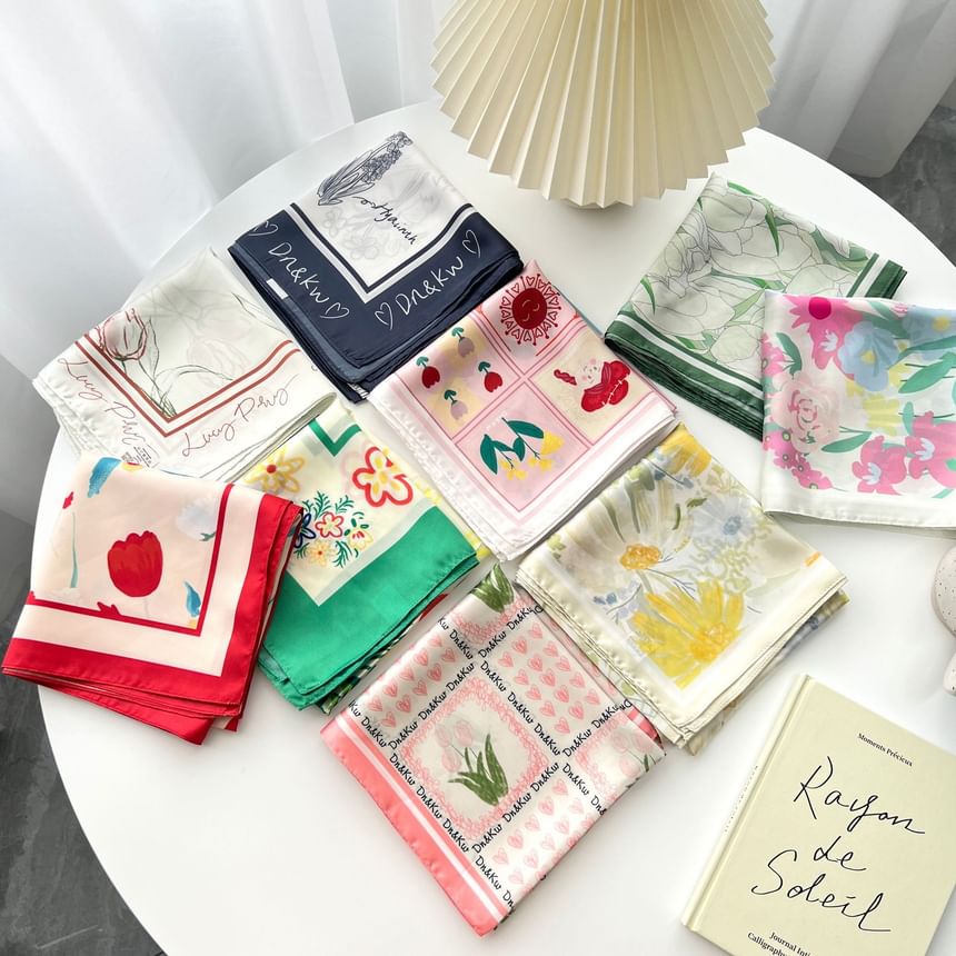 Neckerchief Floral Print