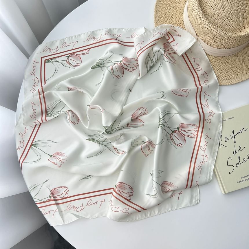 Neckerchief Floral Print
