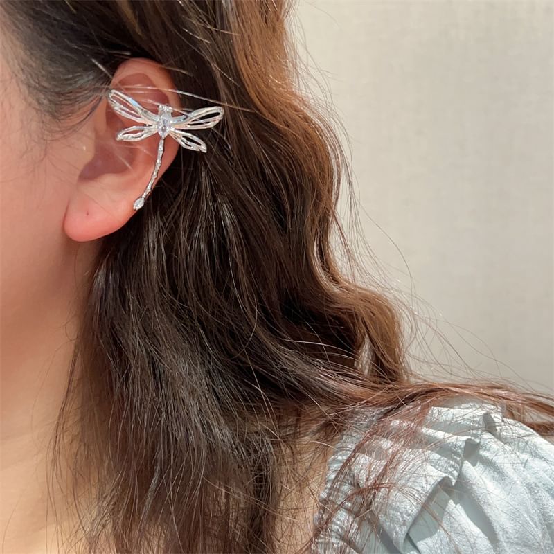 Dragonfly Alloy / Cuff Ear Floral