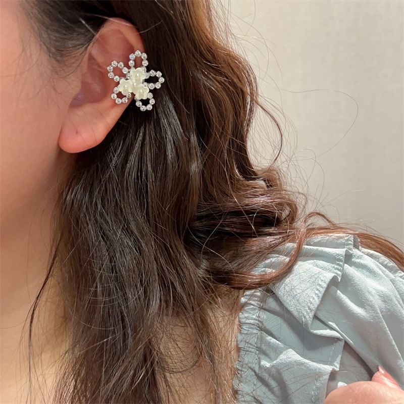 Dragonfly Alloy / Cuff Ear Floral