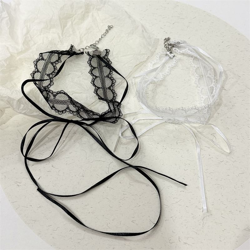 Lace Ribbon Choker