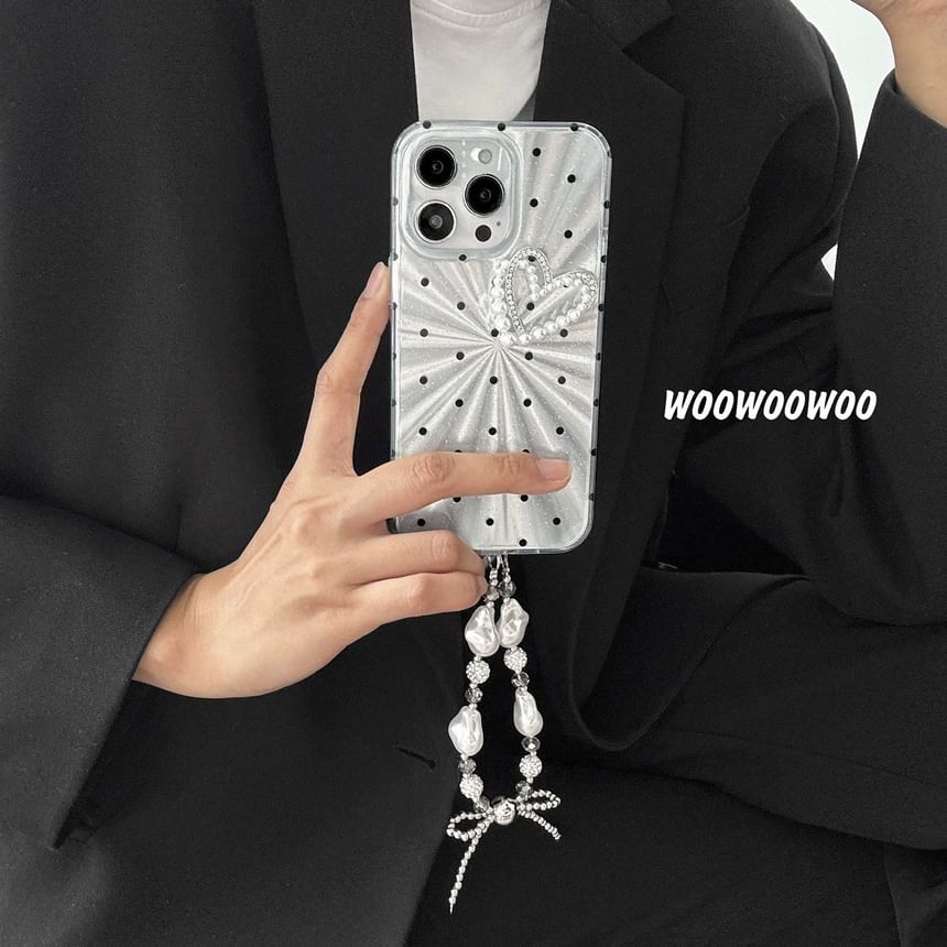Dot Heart Polka Case Phone