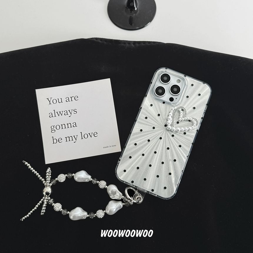 Dot Heart Polka Case Phone