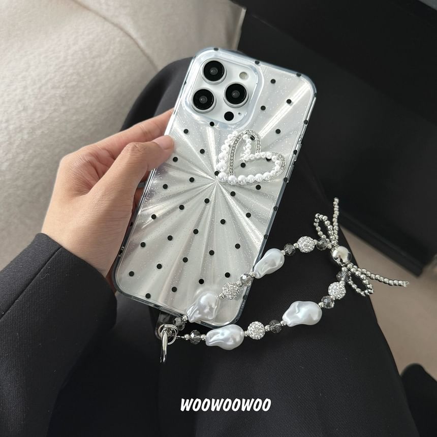 Dot Heart Polka Case Phone