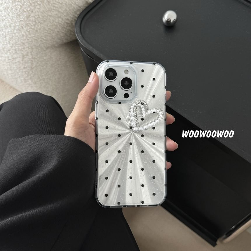 Dot Heart Polka Case Phone
