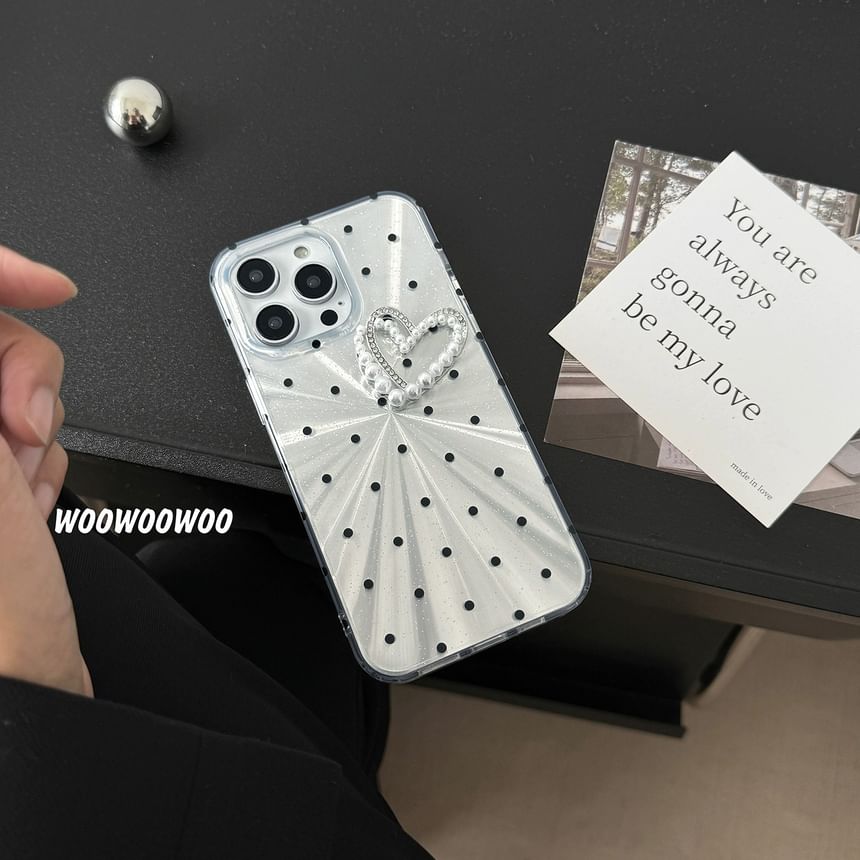 Dot Heart Polka Case Phone