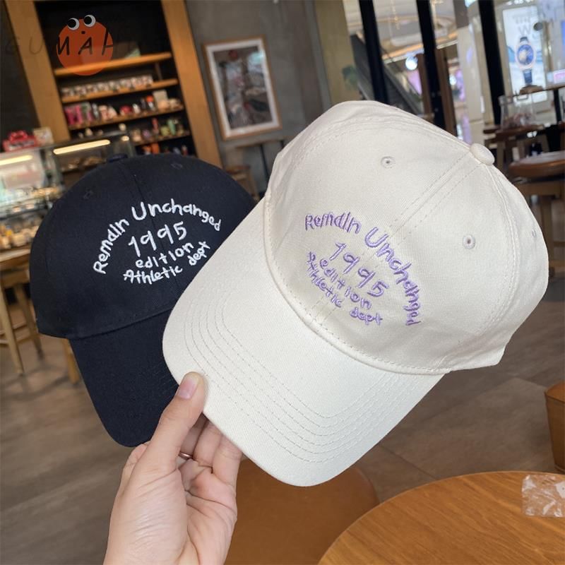 Lettering Cap Baseball Embroidered