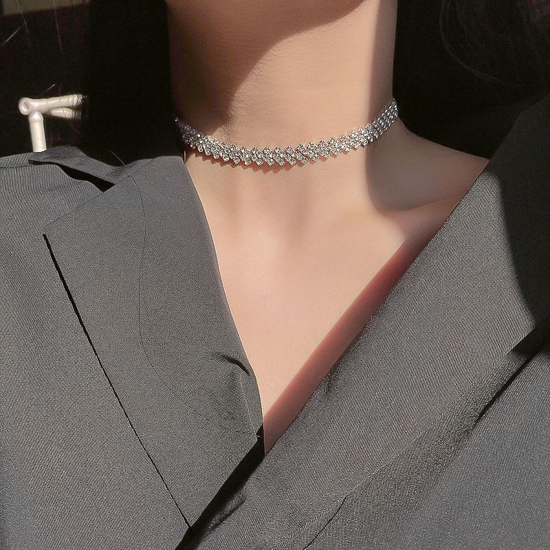 Rhinestone Alloy Choker