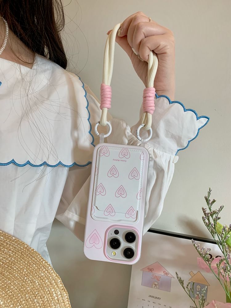 Phone Holder Case Heart Card