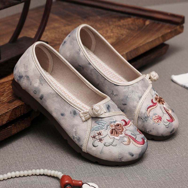 Flats Flower Embroidered