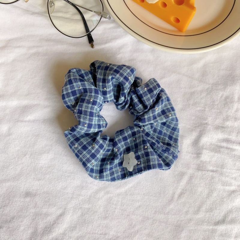 Chouchou à carreaux