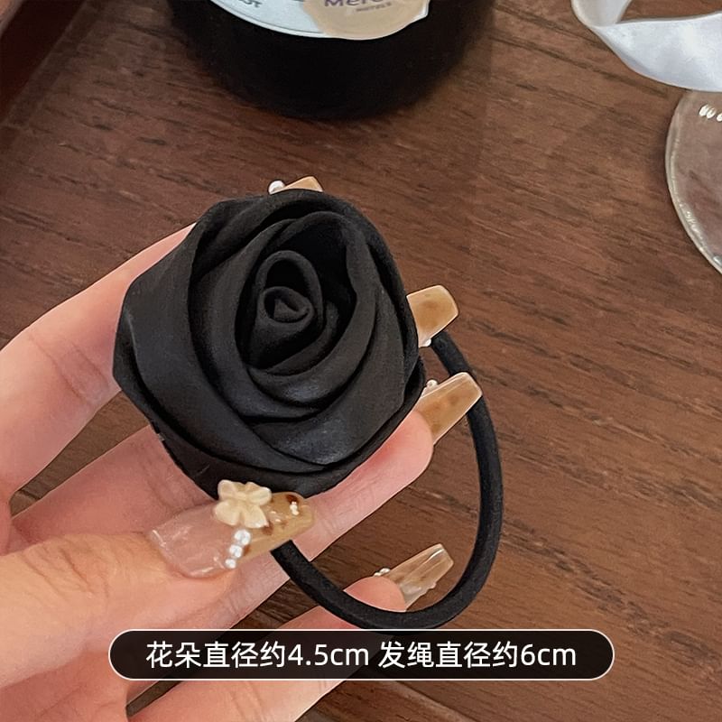 Flower Satin Hair Tie