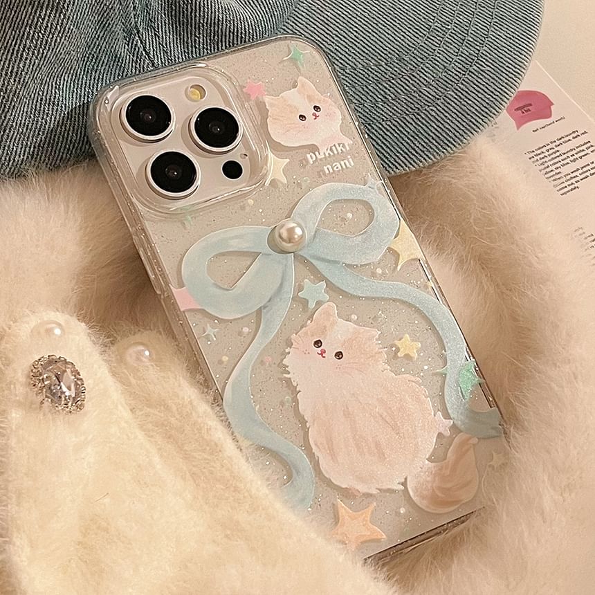 Phone Cat Case Ribbon