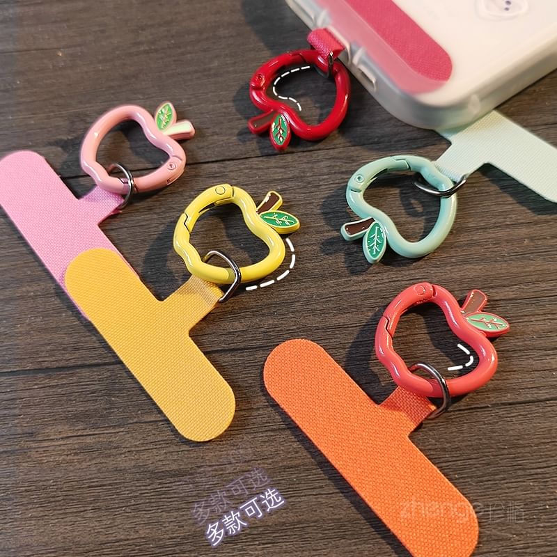 Apple Alloy Clip Phone Charm / Lanyard Pad / Set