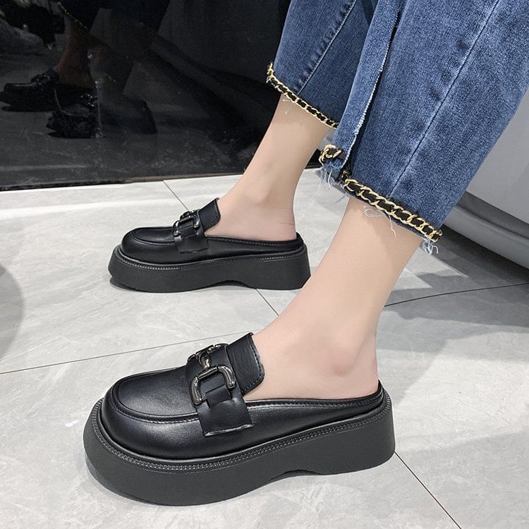 Horsebit Mules Platform