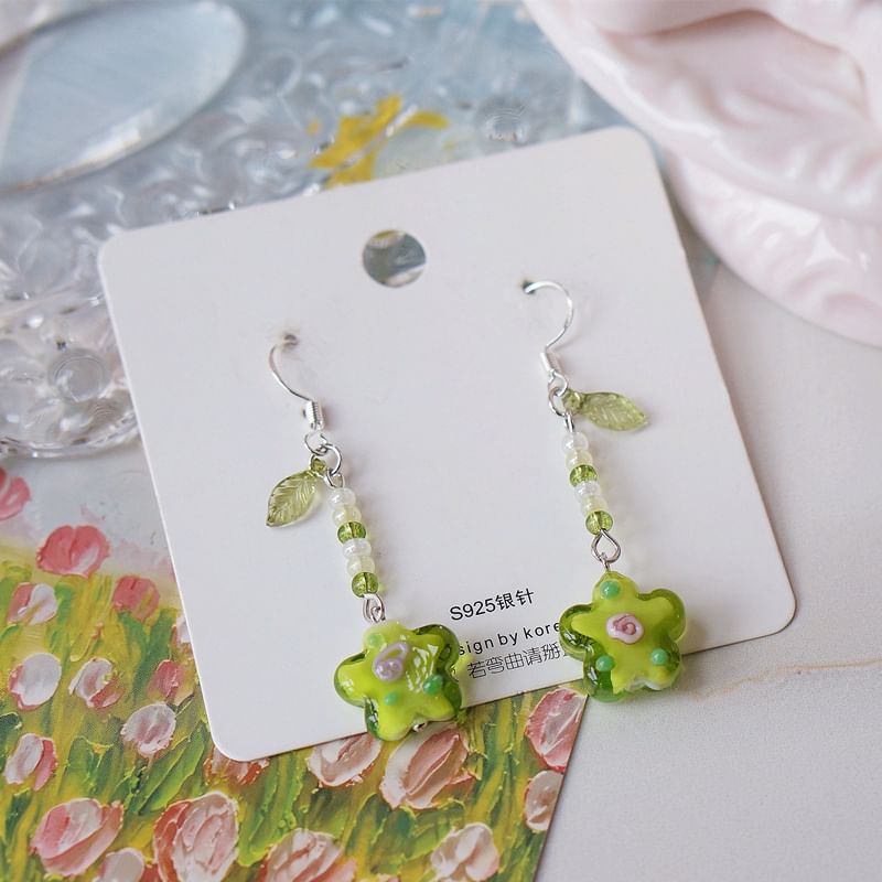 Alloy Earring Dangle Floral