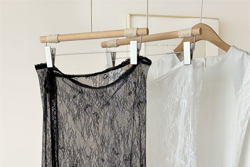 Skirt Lace Apron Half