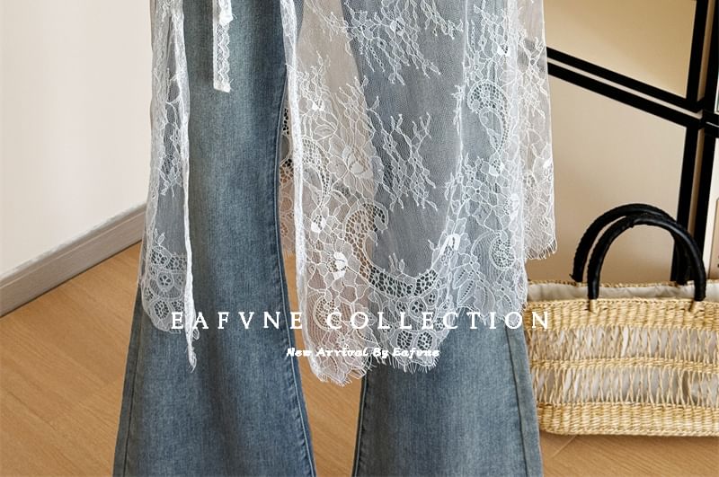 Skirt Lace Apron Half