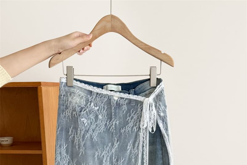 Skirt Lace Apron Half