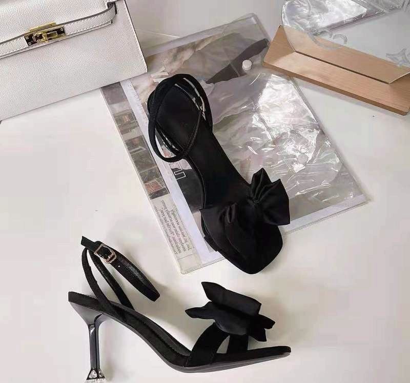 Bow High Heel Accent Sandals