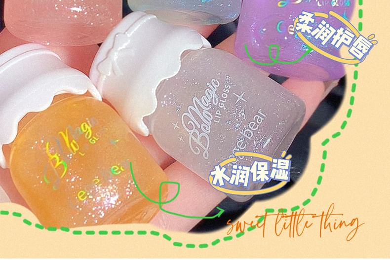 Glitzer-Lipgloss – 3 Farben