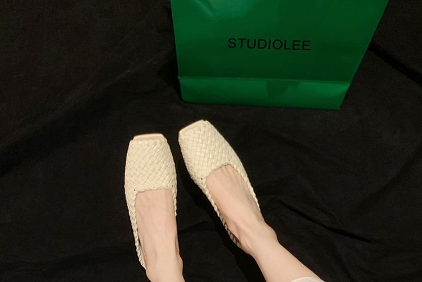 Peep Leather Genuine Flats Toe
