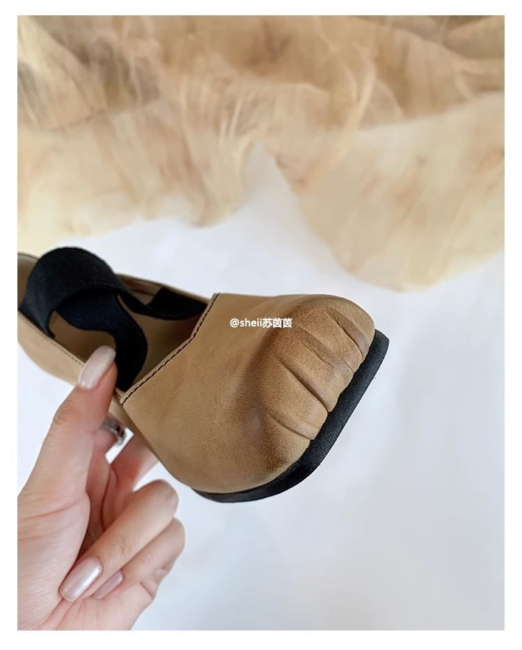 Block Heel Designs) (Various Genuine Pumps Leather