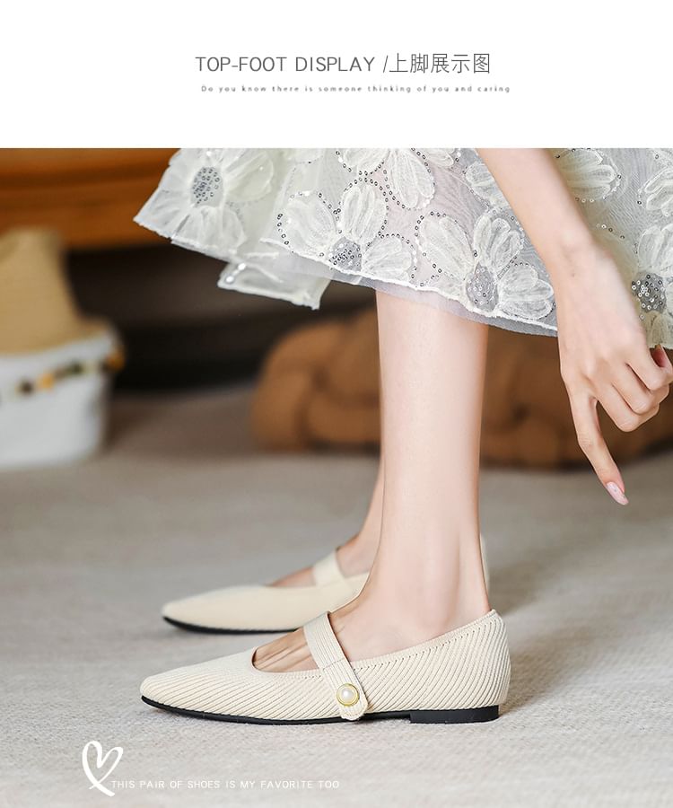 Mary Flats Jane Plain Fabric