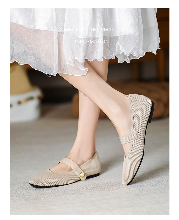Mary Flats Jane Plain Fabric